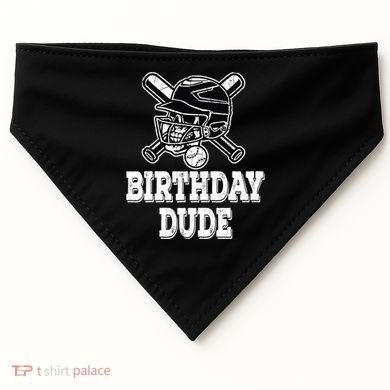 Baseball Pitcher Catcher Helmet Birthday Funny Gift Cool Gift USA-Made Doggie Bandana