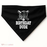 Baseball Pitcher Catcher Helmet Birthday Funny Gift Cool Gift USA-Made Doggie Bandana thumb 0