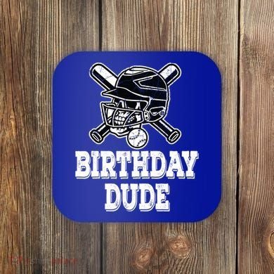 Baseball Pitcher Catcher Helmet Birthday Funny Gift Cool Gift Coaster