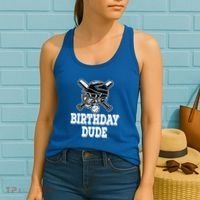 Baseball Pitcher Catcher Helmet Birthday Funny Gift Cool Gift Women's Tank Top thumb 2