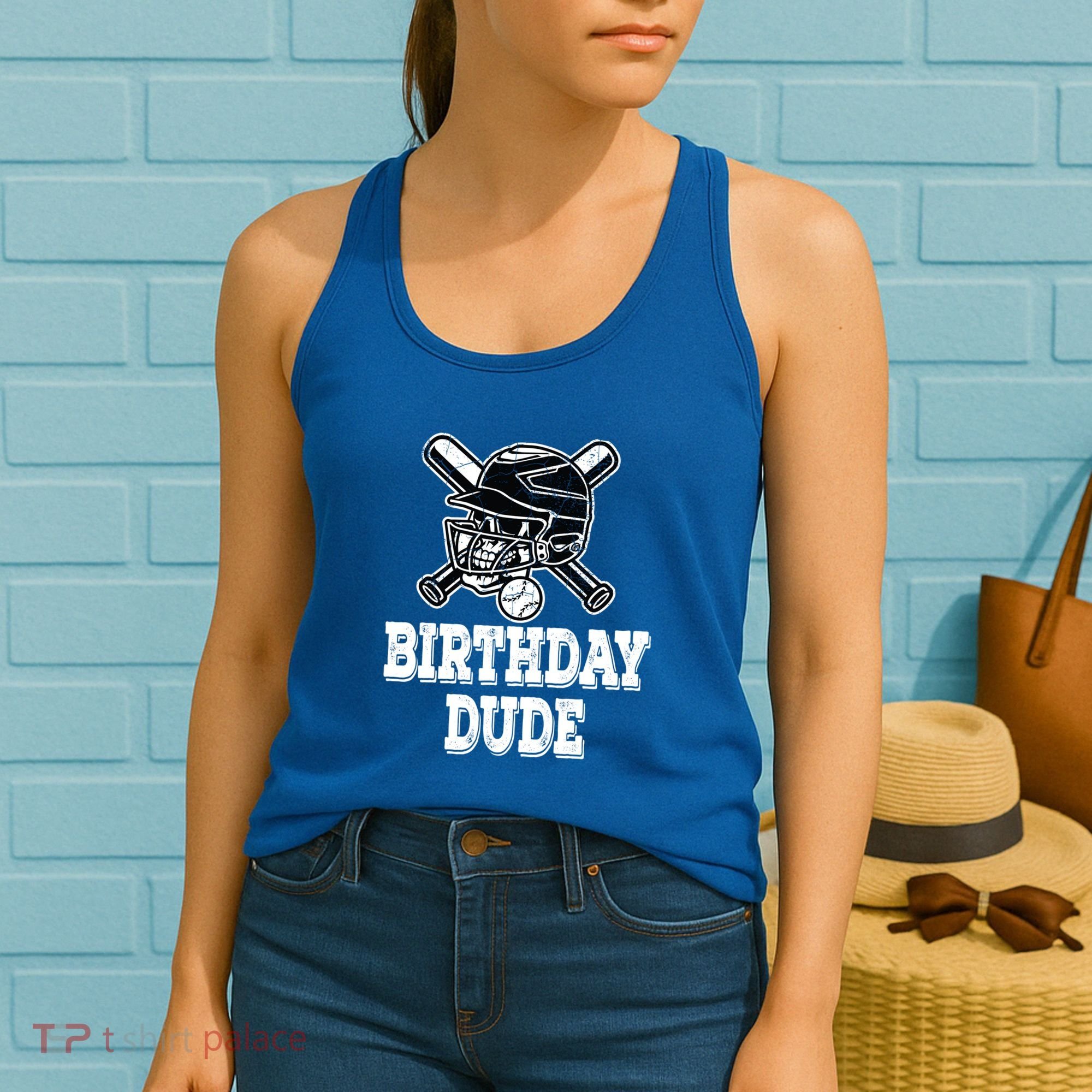 Baseball Pitcher Catcher Helmet Birthday Funny Gift Cool Gift Women's Tank Top