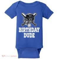Baseball Pitcher Catcher Helmet Birthday Funny Gift Cool Gift Baby Bodysuit thumb 0