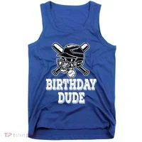 Baseball Pitcher Catcher Helmet Birthday Funny Gift Cool Gift Tank Top thumb 0