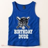 Baseball Pitcher Catcher Helmet Birthday Funny Gift Cool Gift Tank Top thumb 2