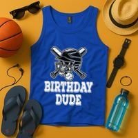 Baseball Pitcher Catcher Helmet Birthday Funny Gift Cool Gift Tank Top thumb 4