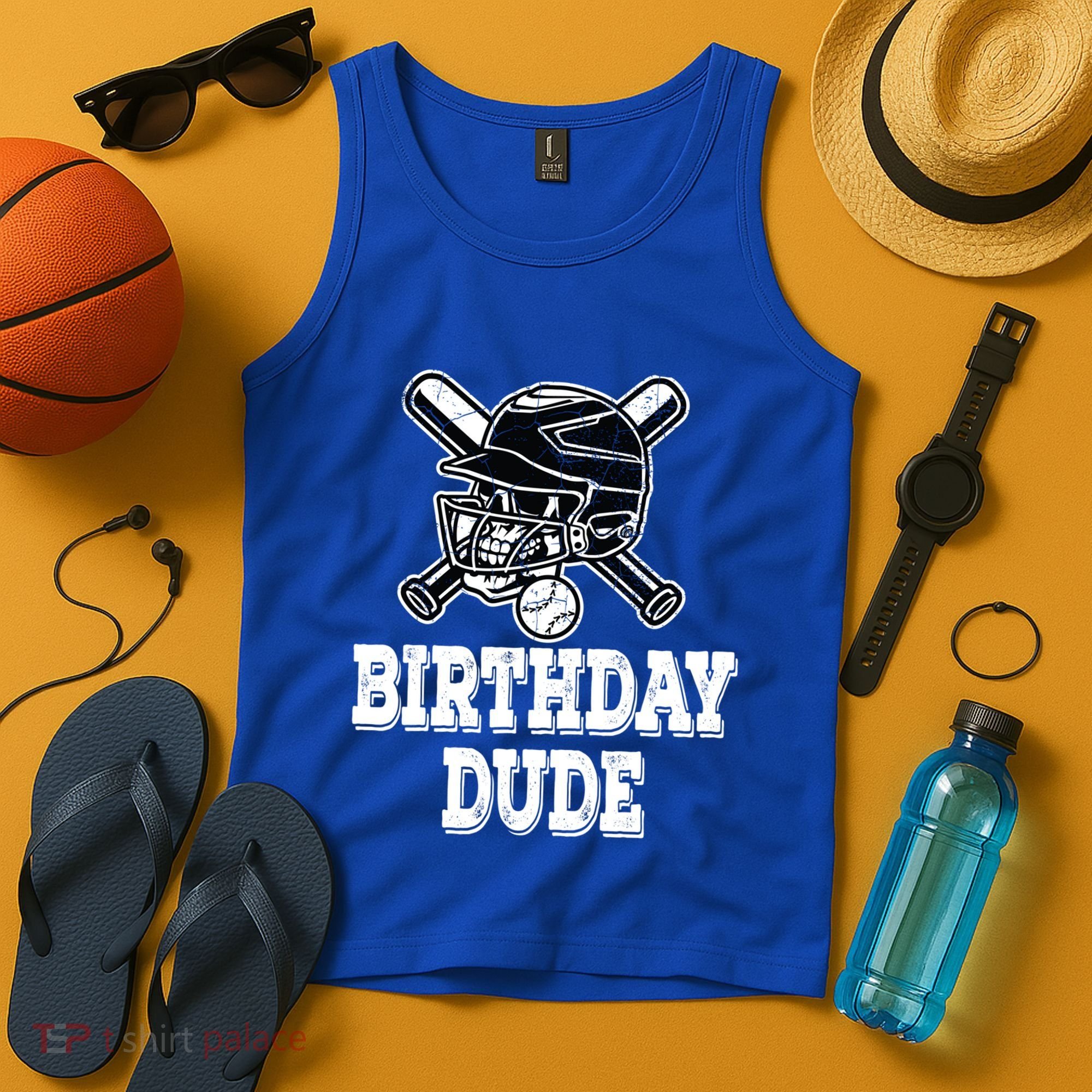 Baseball Pitcher Catcher Helmet Birthday Funny Gift Cool Gift Tank Top