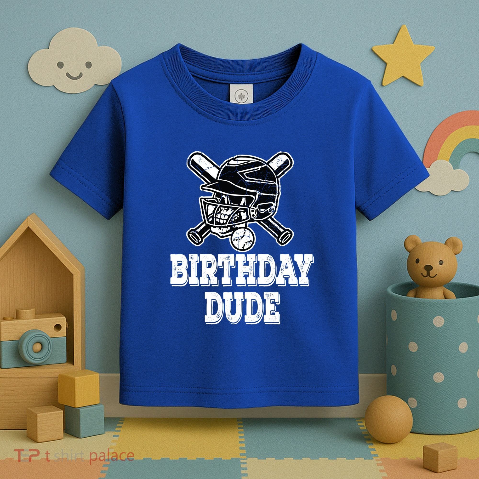 Baseball Pitcher Catcher Helmet Birthday Funny Gift Cool Gift Toddler T-Shirt