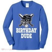 Baseball Pitcher Catcher Helmet Birthday Funny Gift Cool Gift Kids Long Sleeve Shirt thumb 0