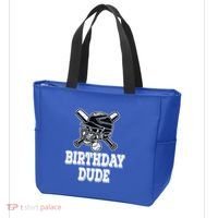 Baseball Pitcher Catcher Helmet Birthday Funny Gift Cool Gift Tote Bag thumb 3