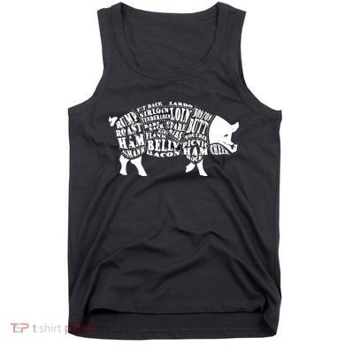 Bbq Pig Cuts Barbecue And Grilling Tank Top