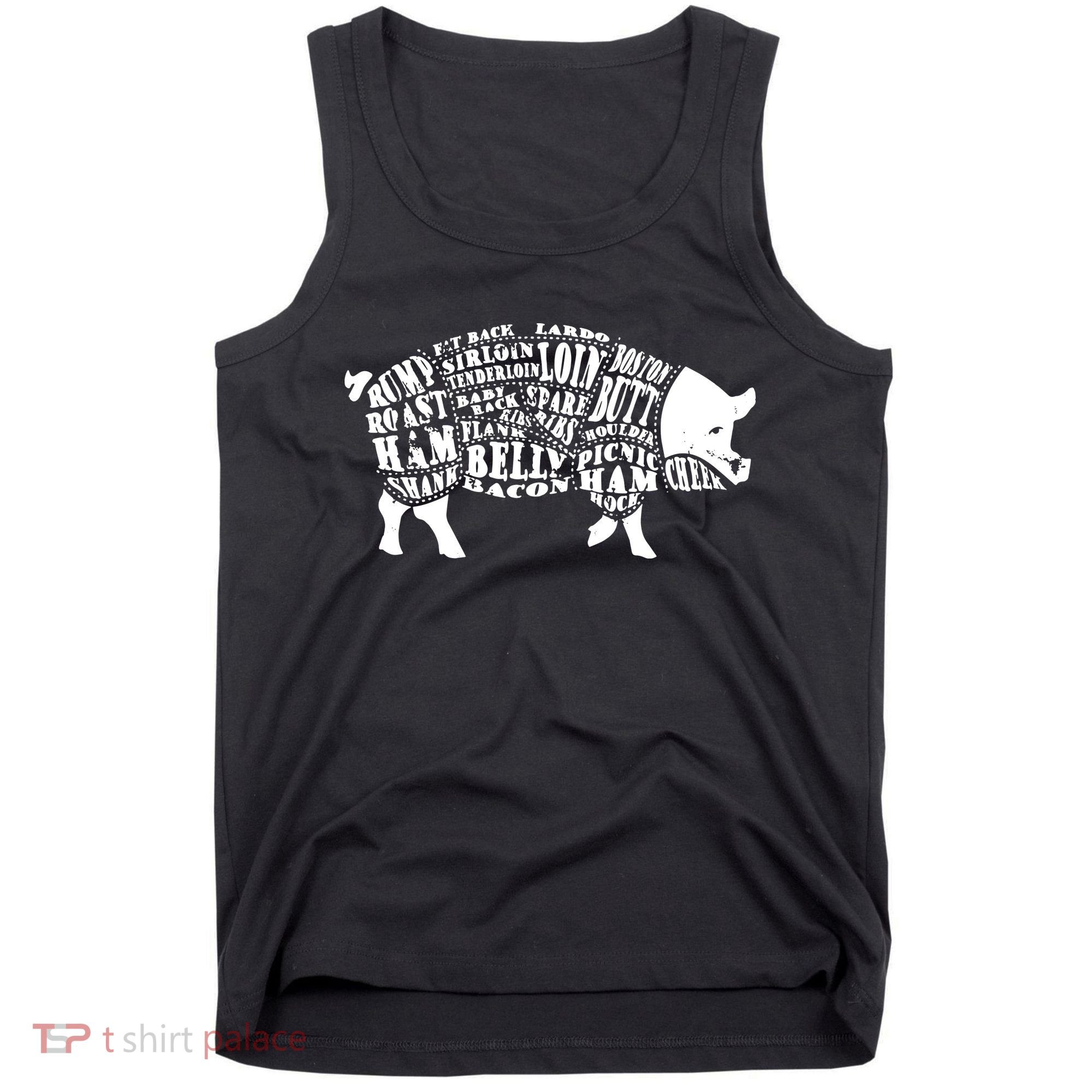 Bbq Pig Cuts Barbecue And Grilling Tank Top