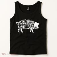 Bbq Pig Cuts Barbecue And Grilling Tank Top thumb 2