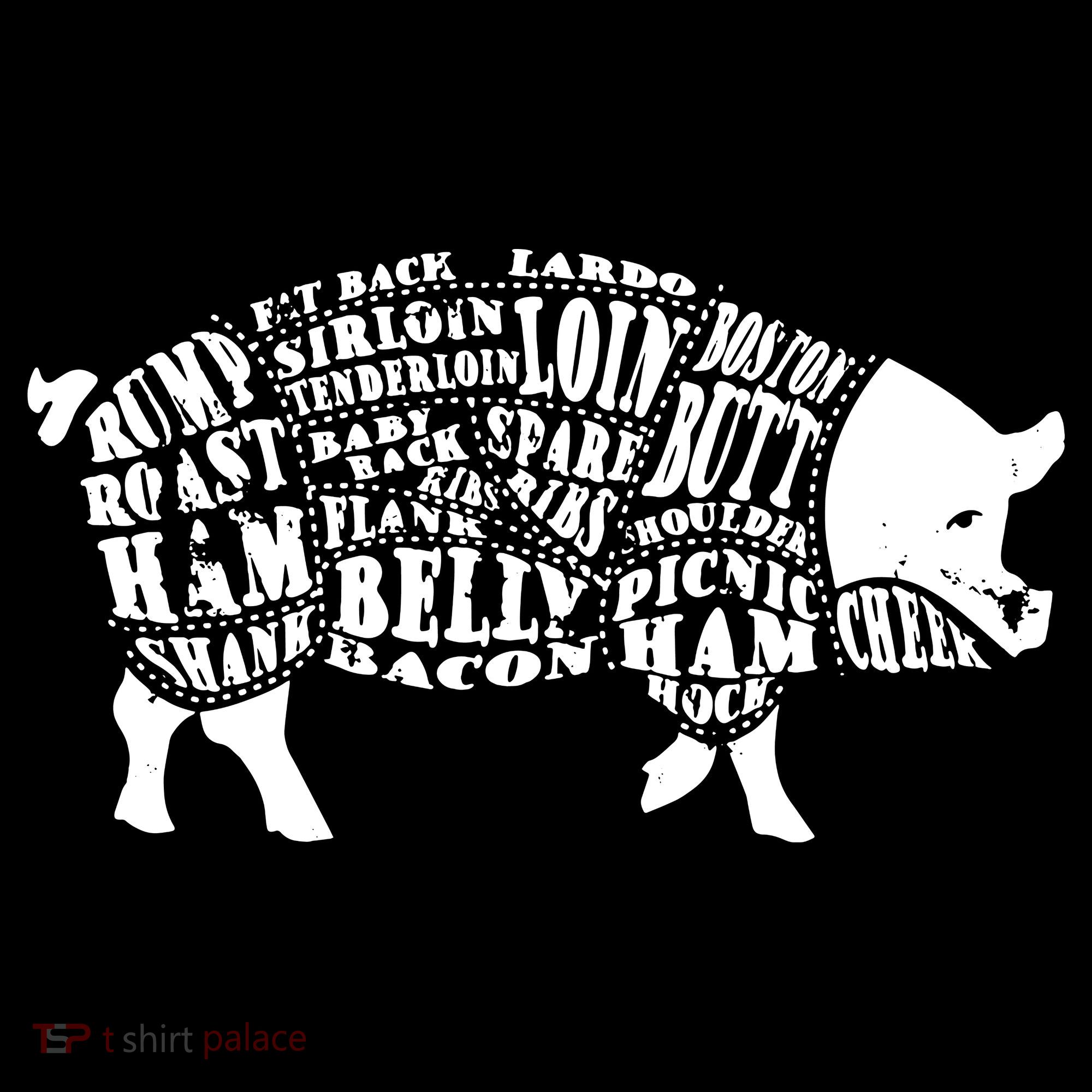 Bbq Pig Cuts Barbecue And Grilling Tank Top