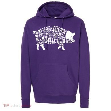 Bbq Pig Cuts Barbecue And Grilling Hoodie