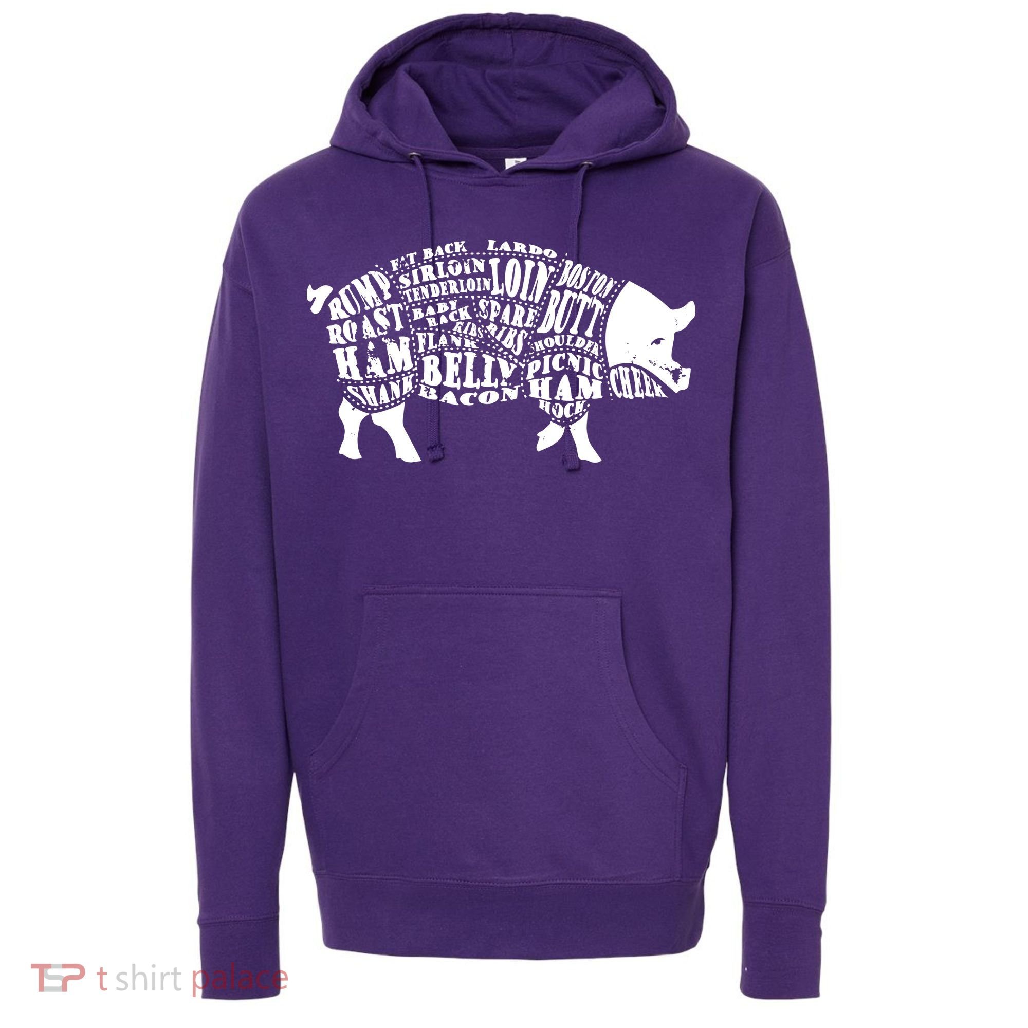 Bbq Pig Cuts Barbecue And Grilling Hoodie