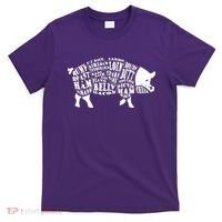 Bbq Pig Cuts Barbecue And Grilling T-Shirt thumb 0