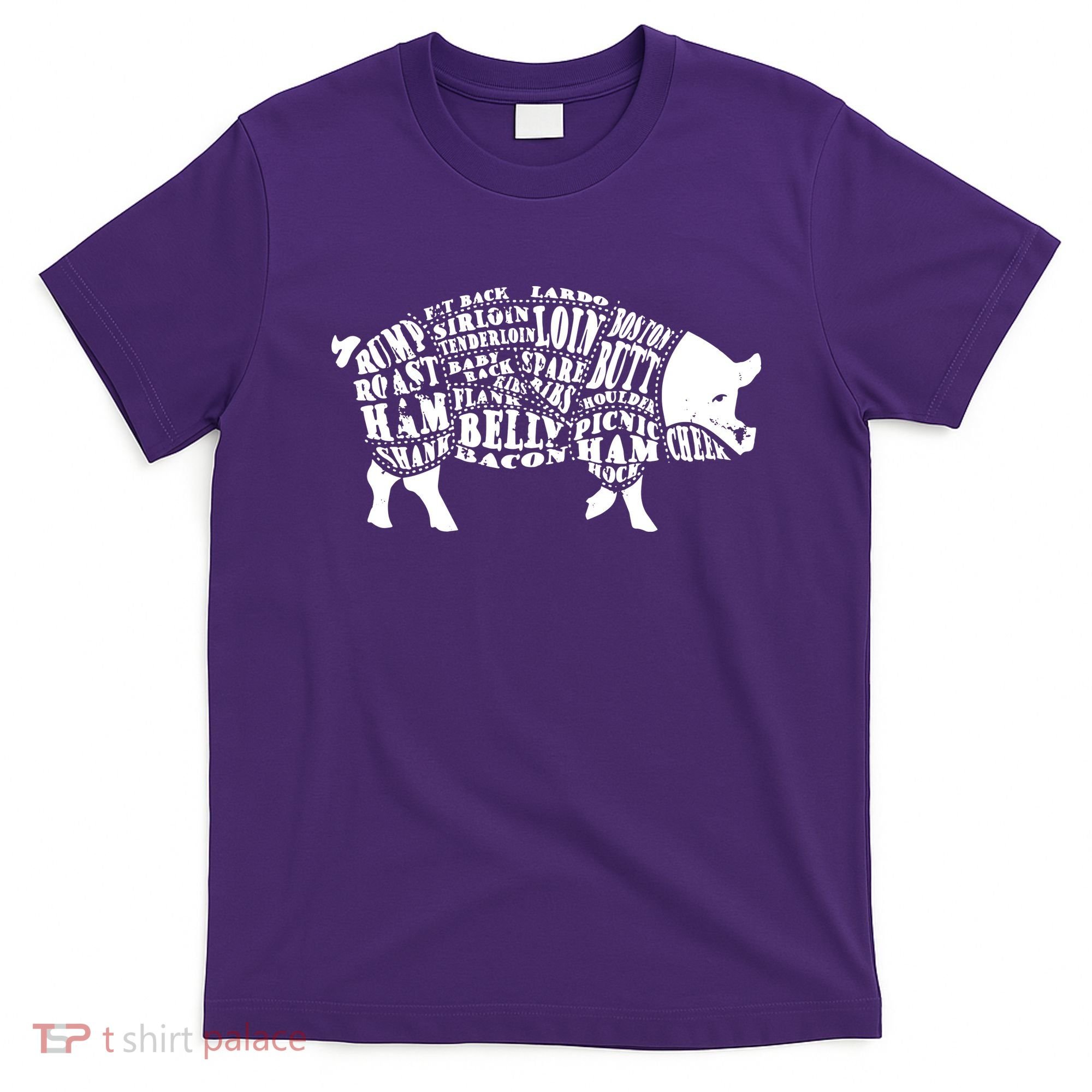 Bbq Pig Cuts Barbecue And Grilling T-Shirt