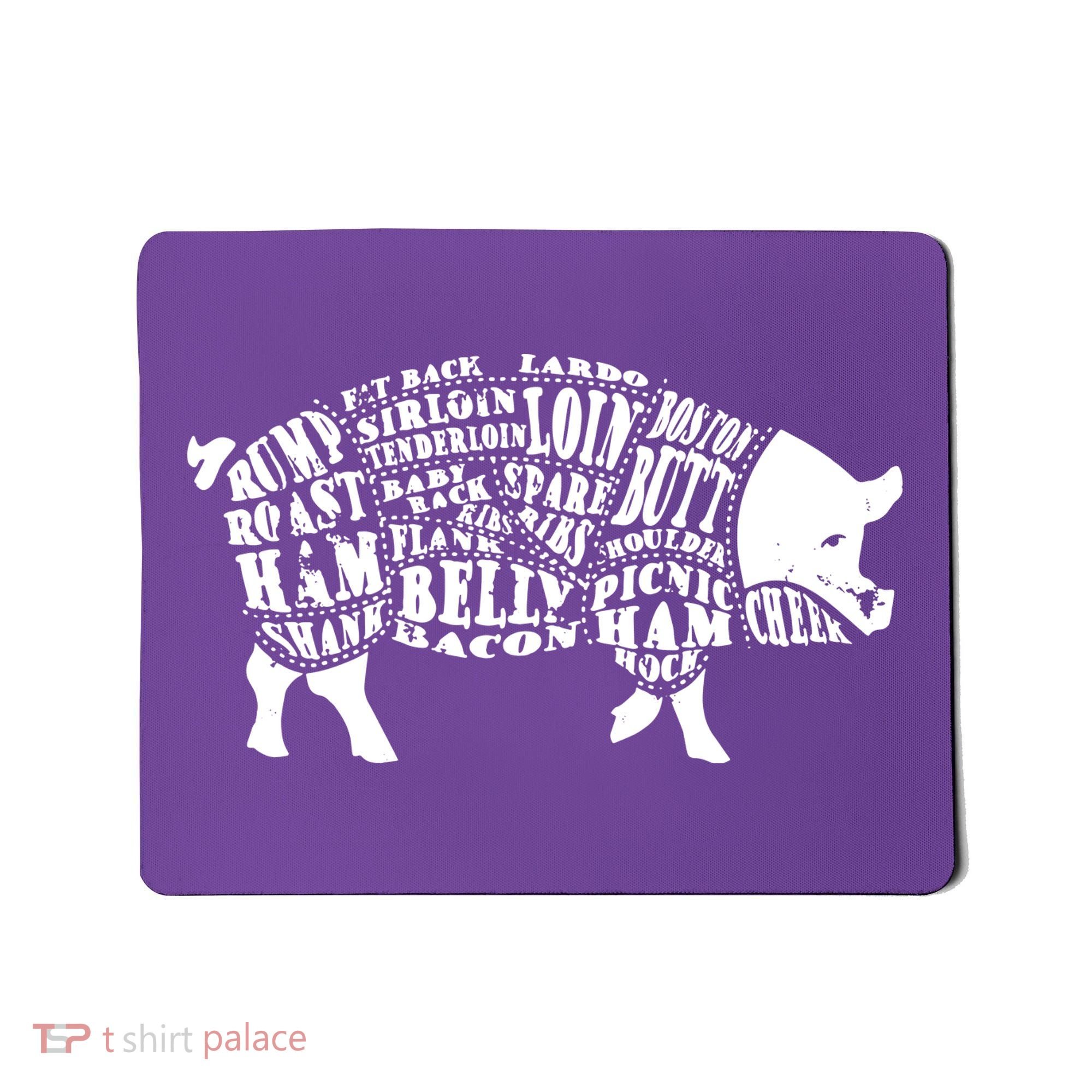 Bbq Pig Cuts Barbecue And Grilling Mousepad