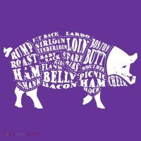 Bbq Pig Cuts Barbecue And Grilling Mousepad thumb 1