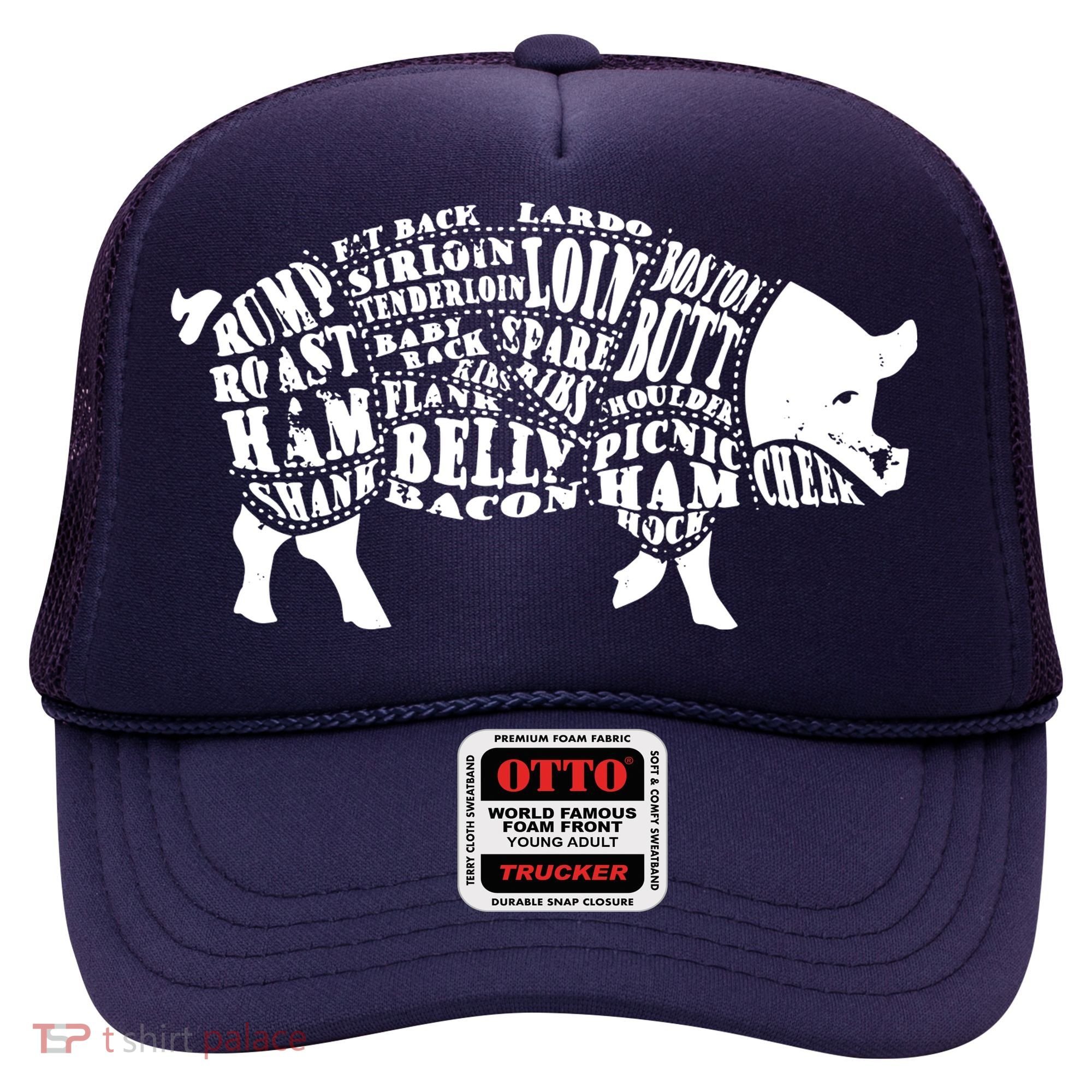 Bbq Pig Cuts Barbecue And Grilling Hat