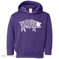 Bbq Pig Cuts Barbecue And Grilling Toddler Hoodie thumb 0
