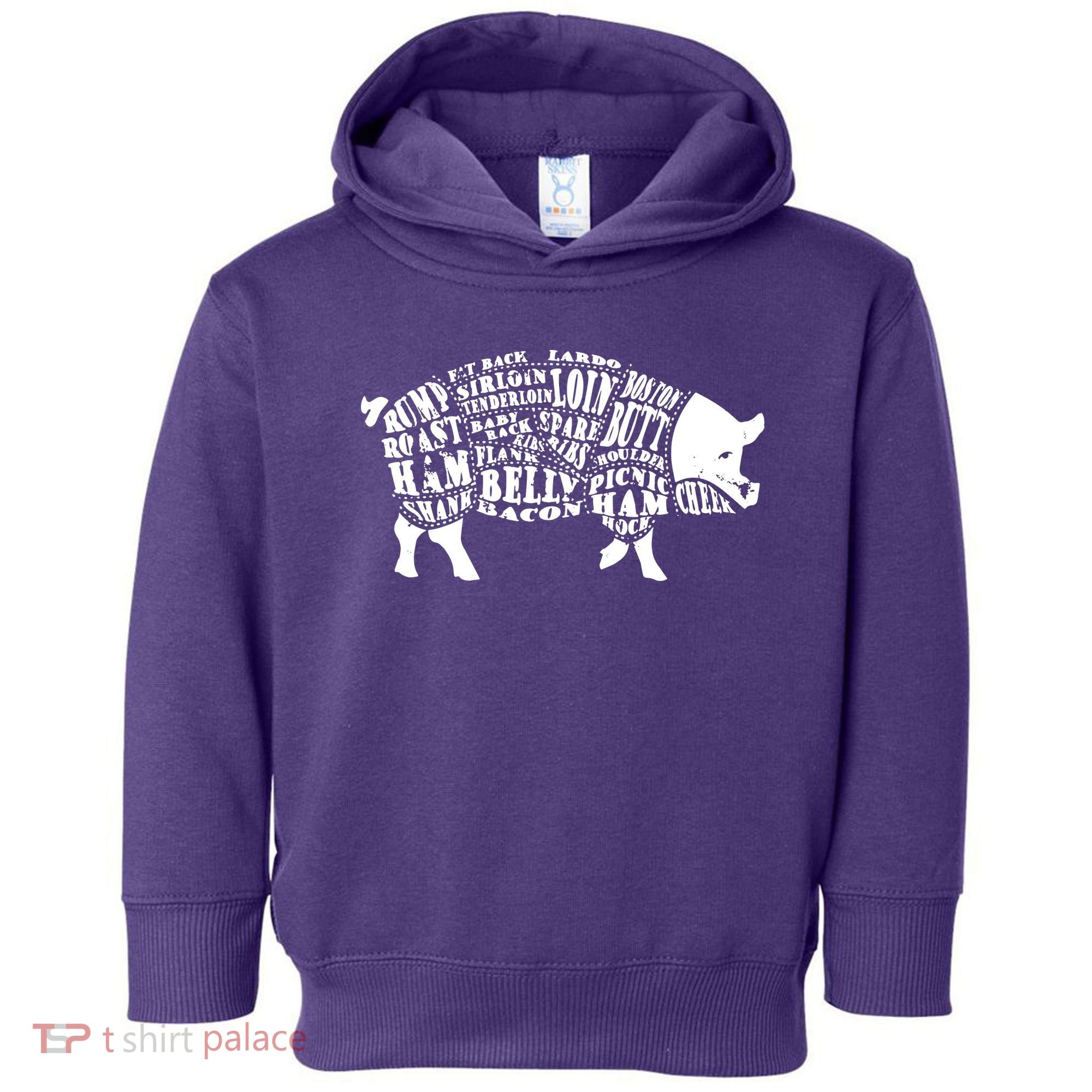 Bbq Pig Cuts Barbecue And Grilling Toddler Hoodie
