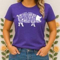Bbq Pig Cuts Barbecue And Grilling Women's T-Shirt thumb 2