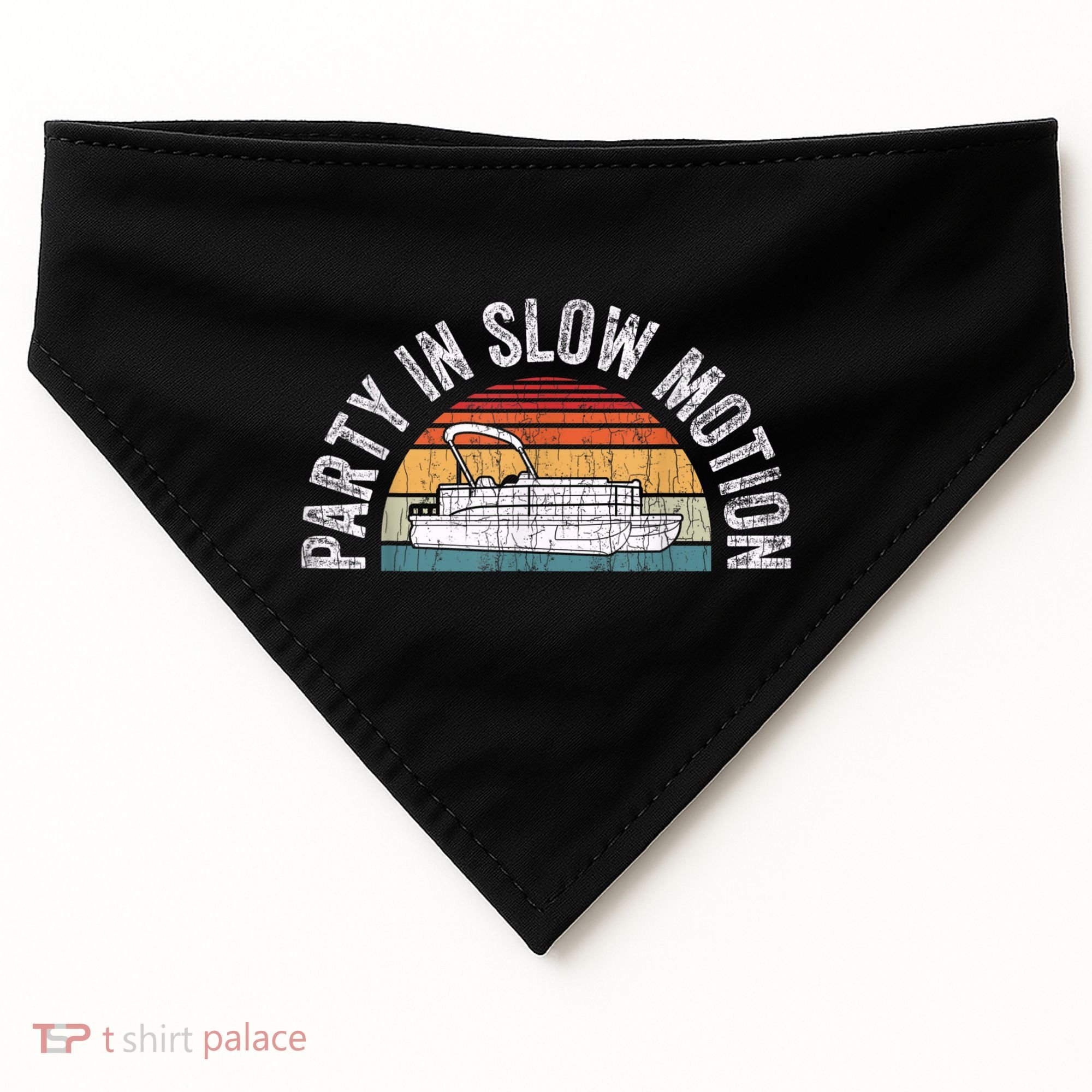 Best Pontoon Captain Boat Party In Slow Motion USA-Made Doggie Bandana