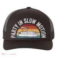 Best Pontoon Captain Boat Party In Slow Motion Yupoong Adult 5-Panel Trucker Hat thumb 0