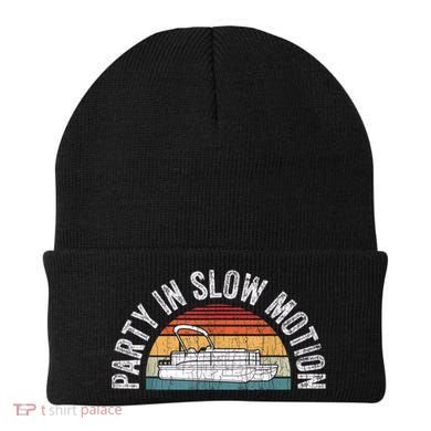 Best Pontoon Captain Boat Party In Slow Motion Beanie