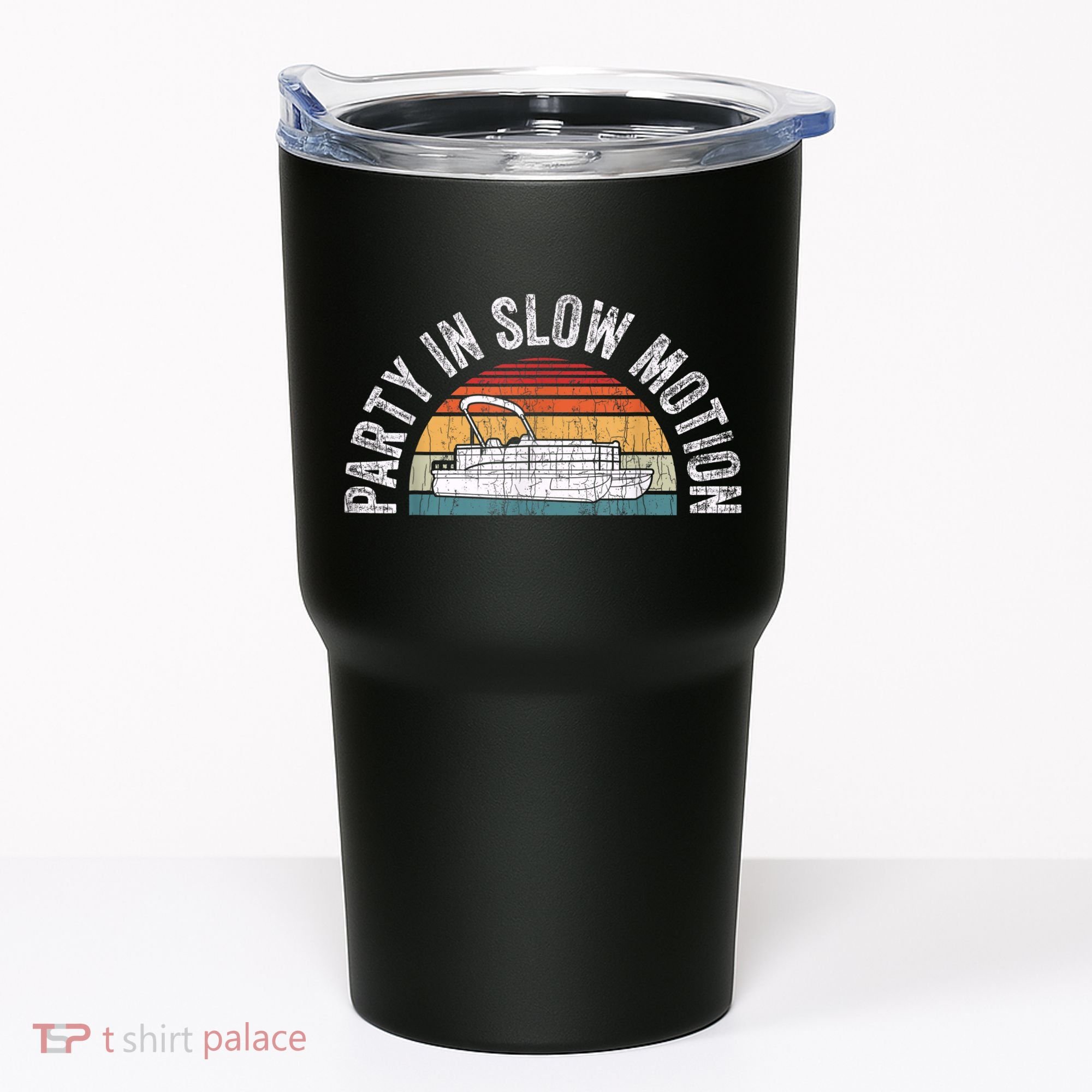 Best Pontoon Captain Boat Party In Slow Motion Tumbler
