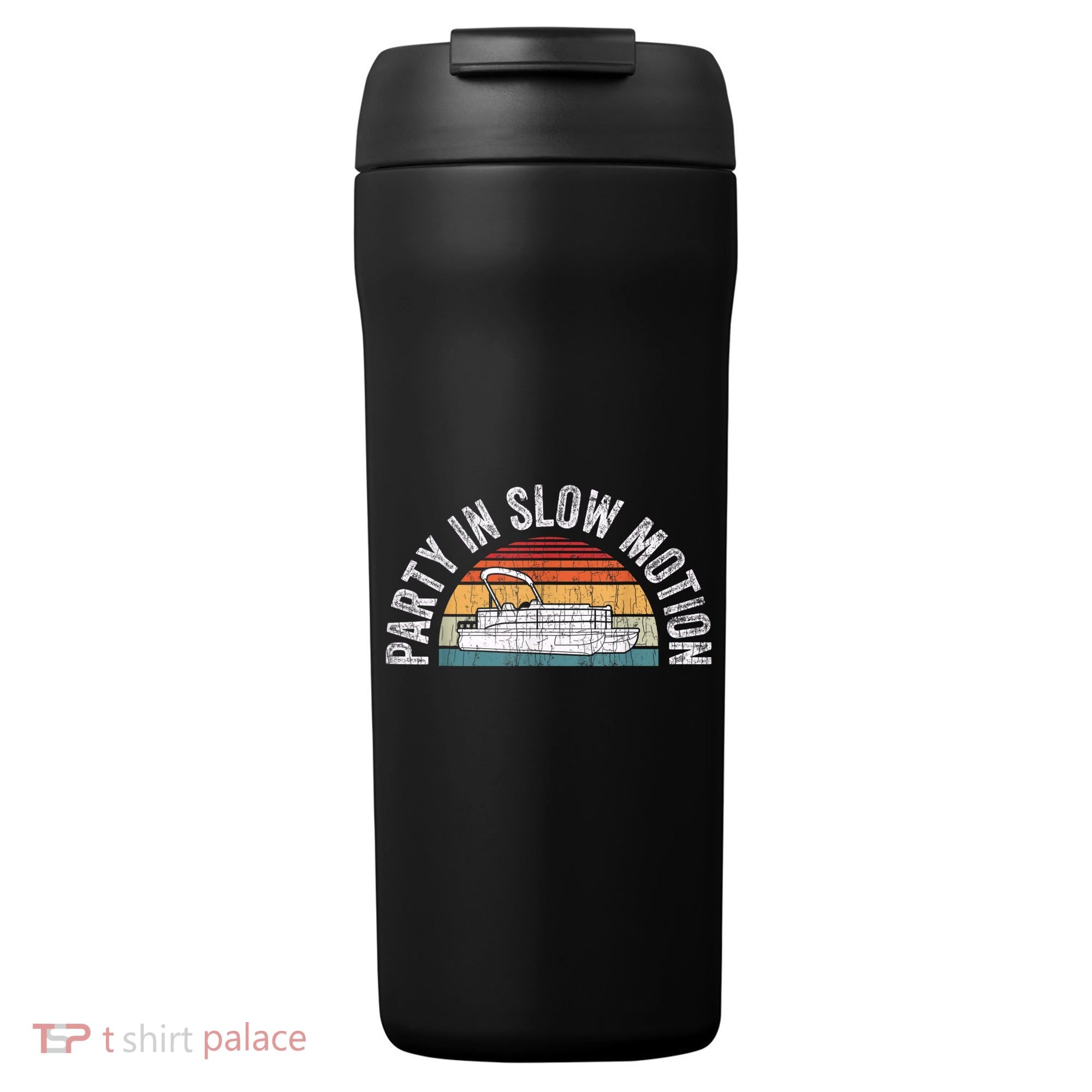 Best Pontoon Captain Boat Party In Slow Motion 24oz Duet Stainless Steel Tumbler
