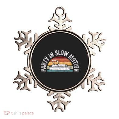 Best Pontoon Captain Boat Party In Slow Motion Ornament