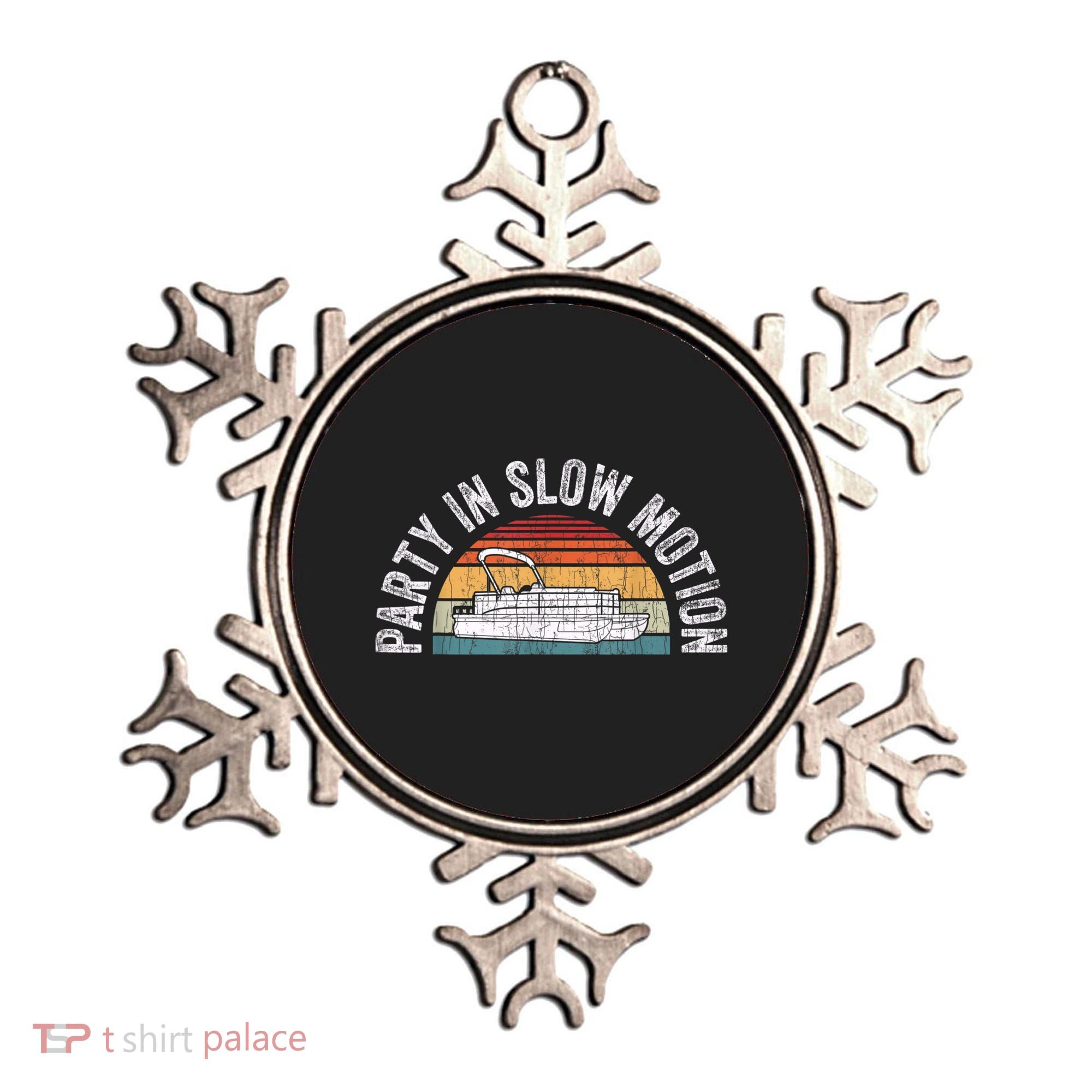 Best Pontoon Captain Boat Party In Slow Motion Ornament