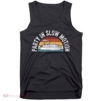 Best Pontoon Captain Boat Party In Slow Motion Tank Top thumb 0