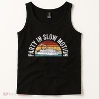 Best Pontoon Captain Boat Party In Slow Motion Tank Top thumb 2
