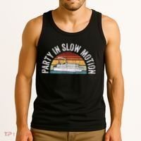 Best Pontoon Captain Boat Party In Slow Motion Tank Top thumb 3