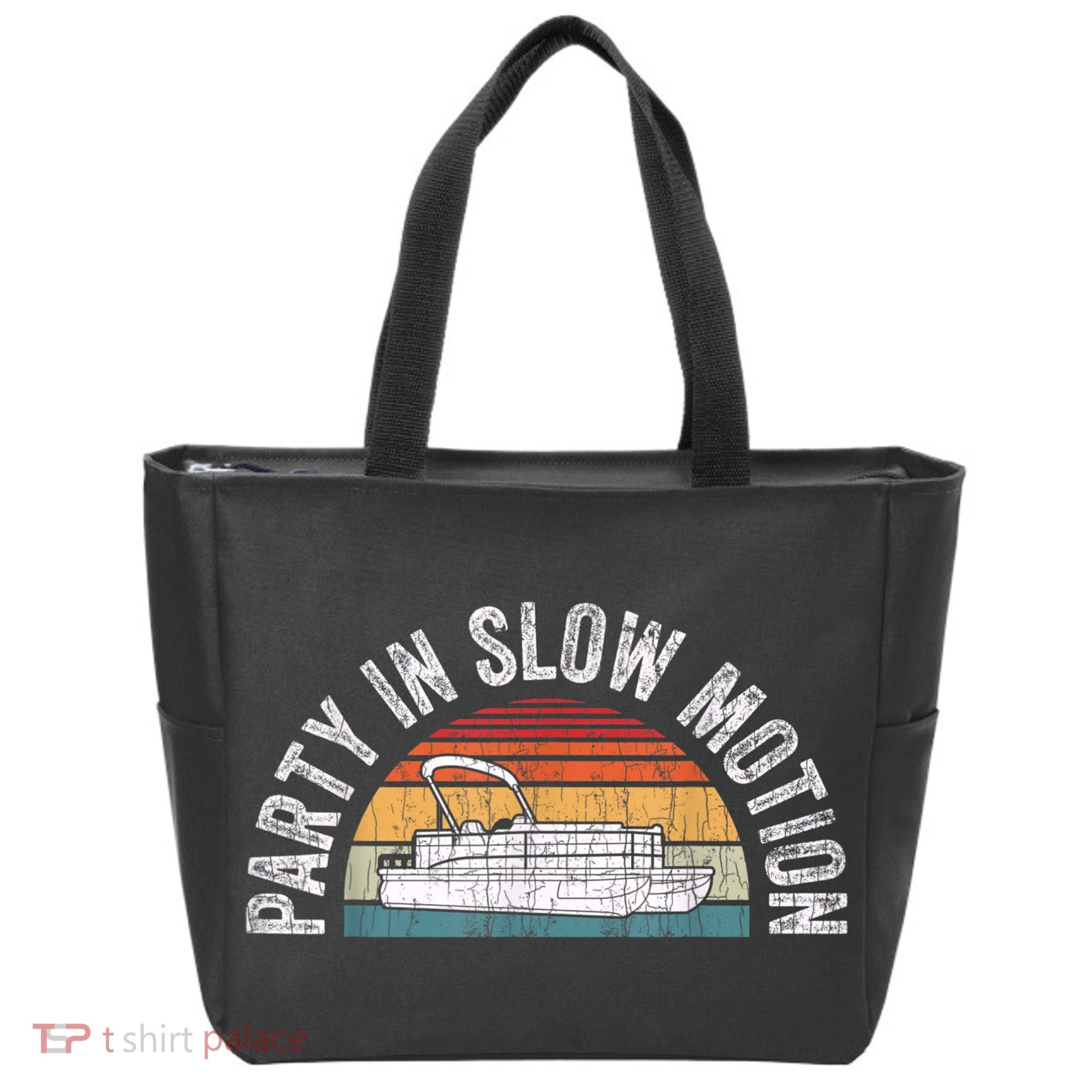 Best Pontoon Captain Boat Party In Slow Motion Tote Bag