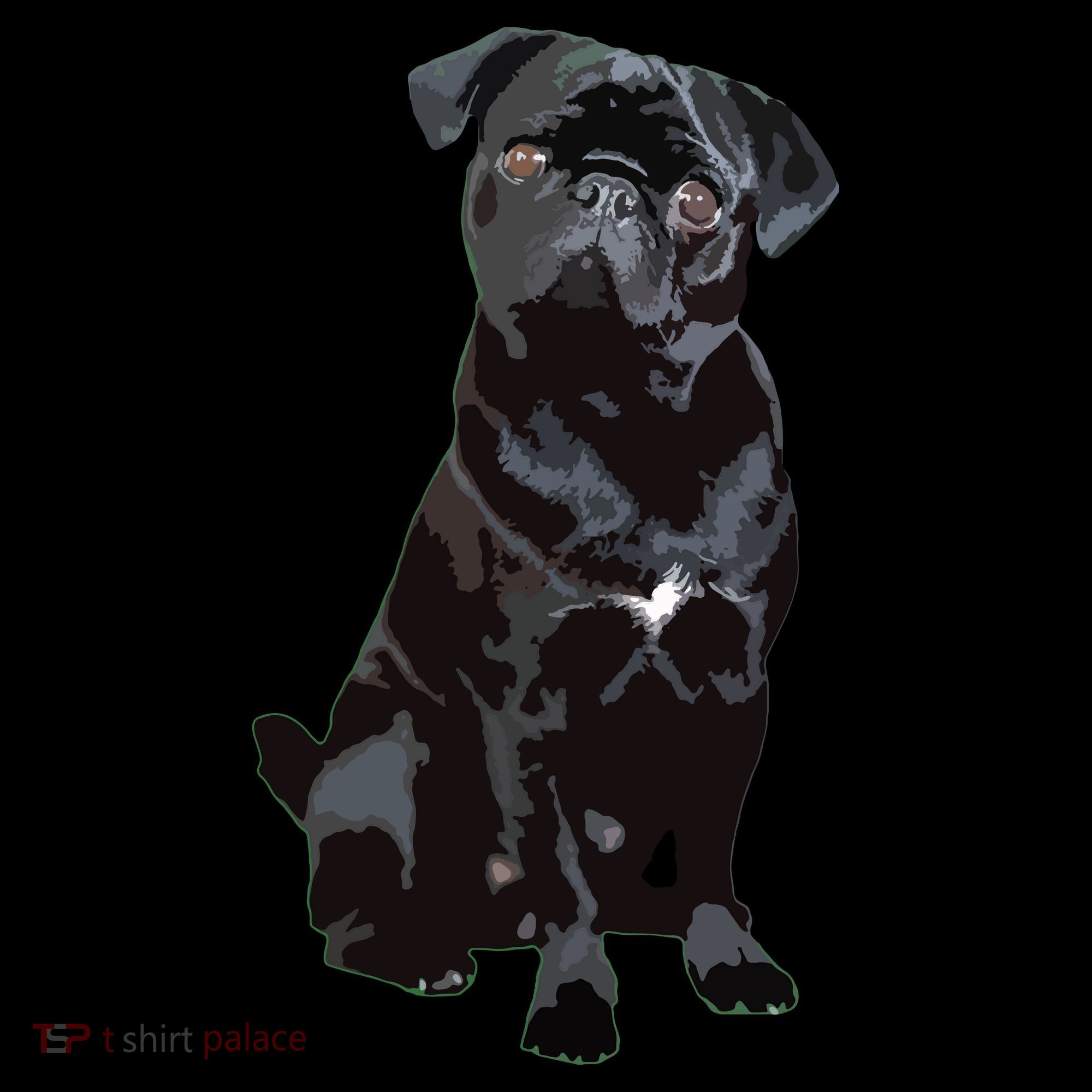 Black Pug Dog For Dog Mom Dad Funny Cute Black Pug Coffee Mug