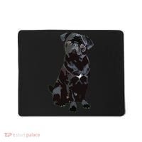 Black Pug Dog For Dog Mom Dad Funny Cute Black Pug Mousepad thumb 0
