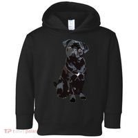 Black Pug Dog For Dog Mom Dad Funny Cute Black Pug Toddler Hoodie thumb 0