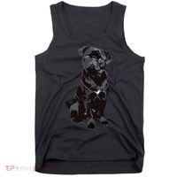 Black Pug Dog For Dog Mom Dad Funny Cute Black Pug Tank Top thumb 0