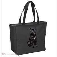 Black Pug Dog For Dog Mom Dad Funny Cute Black Pug Tote Bag thumb 2