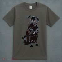 Black Pug Dog For Dog Mom Dad Funny Cute Black Pug T-Shirt thumb 4