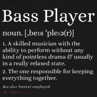 Bass Player Definition Bassist Gift For Musicians Backpack thumb 2