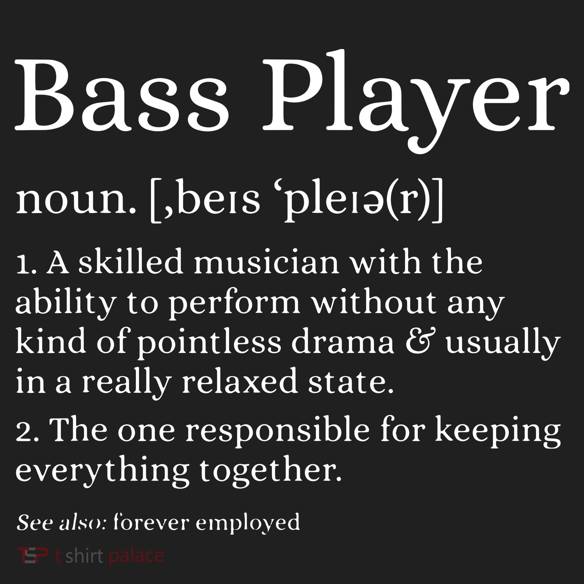 Bass Player Definition Bassist Gift For Musicians Tumbler