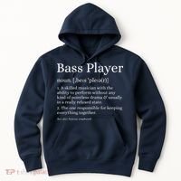 Bass Player Definition Bassist Gift For Musicians Hoodie thumb 0