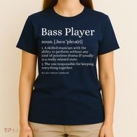 Bass Player Definition Bassist Gift For Musicians T-Shirt thumb 4