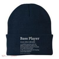 Bass Player Definition Bassist Gift For Musicians Beanie thumb 0