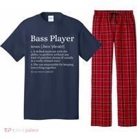 Bass Player Definition Bassist Gift For Musicians Pajama Set thumb 0